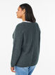 Strickbluse mit V-Ausschnitt und Raglan&auml;rmeln, Gr&uuml;n, Model image number 2