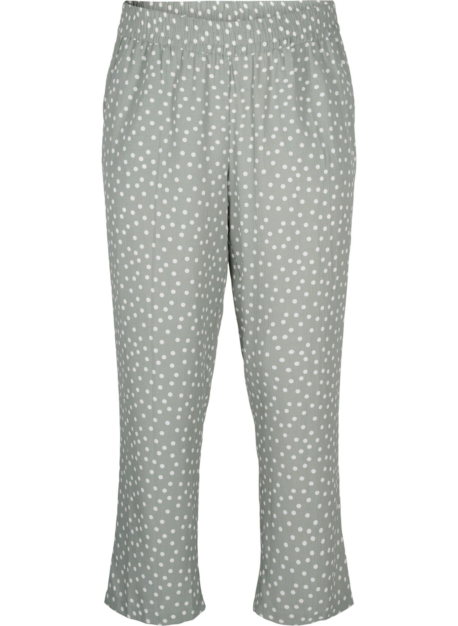 Zizzi FLASH&nbsp;&ndash; Pantalon imprim&eacute; avec poches, Iceberg Green Dot, Packshot image number 0