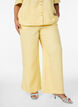 Pantalon ample avec ceinture &eacute;lastique et poches, Jaune clair, Model image number 2