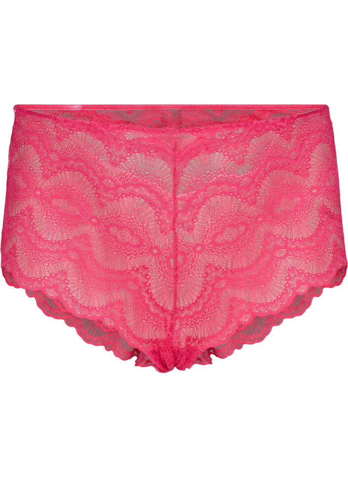 Culottes hipster 2-pack en qualité de dentelle, Love Potion/Black, Packshot image number 2