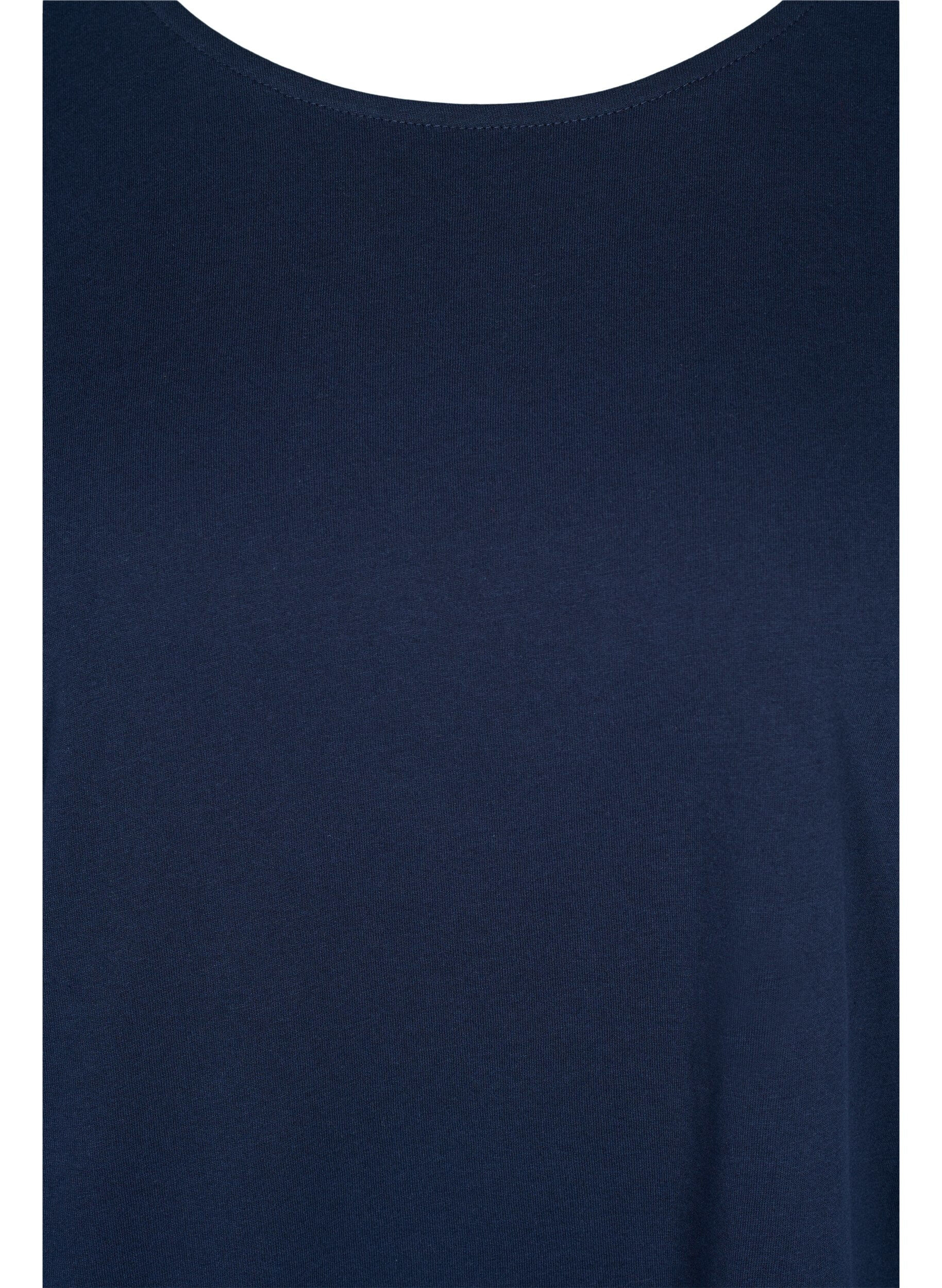 Zizzi T-Shirt, Navy Blazer, Packshot image number 2