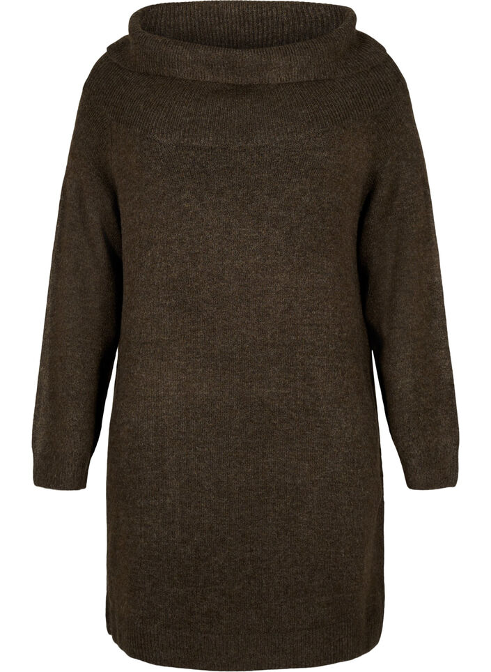 Robe tricot en m&eacute;lange, Demitasse Mel., Packshot image number 0