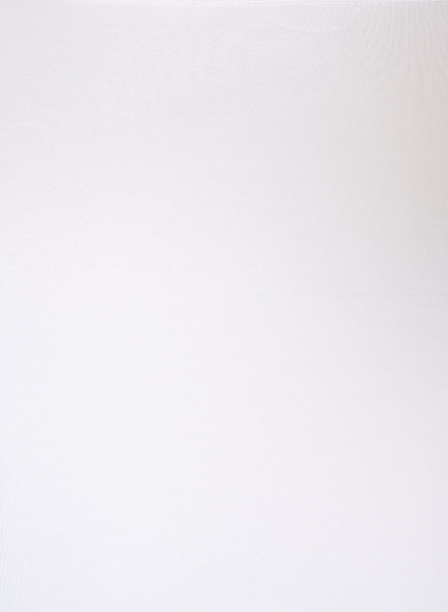 ZizziT-shirt basic &agrave; encolure bateau et manches 3/4, Blanc, Packshot image number 2