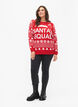 Pull avec motif de Noël, Tango Red, Model image number 2
