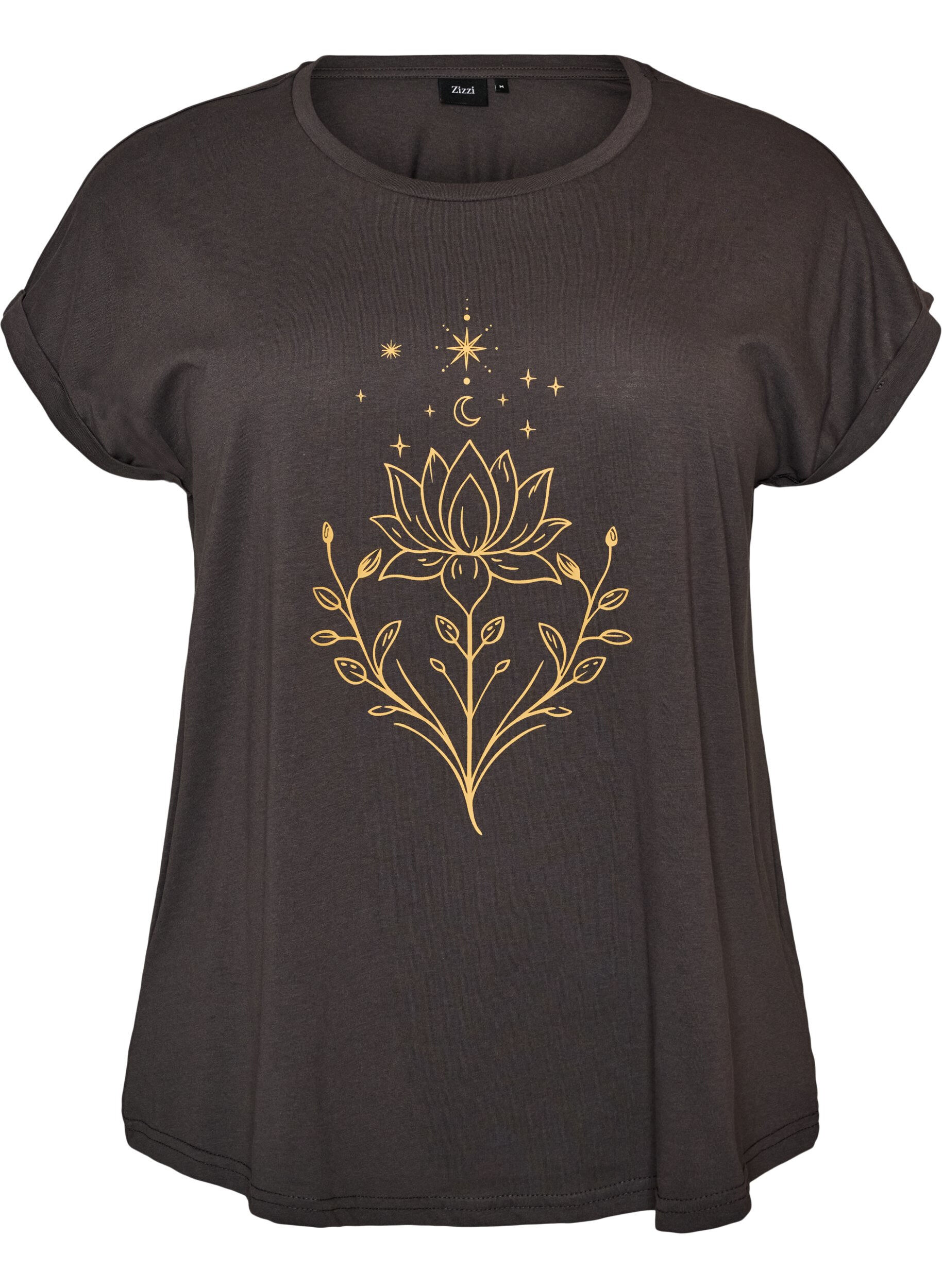 T-shirt avec imprim&eacute; d&eacute;coratif sur le devant
