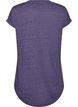 Chemise de nuit &agrave; manches courtes avec imprim&eacute; de texte, Violet, Packshot image number 1