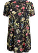 Kleid mit Aufdruck und kurzen &Auml;rmeln, Schwarz, Packshot image number 0