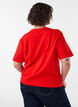 T-shirt coupe boxy en coton, 0942, Model image number 2