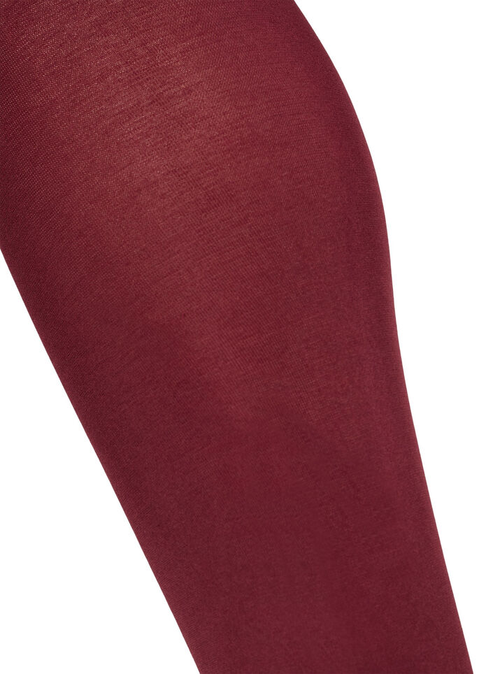 Strumpfhose 100 den, Dunkles Bordeaux, Packshot image number 1