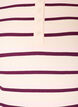 Ripp-T-Shirt mit Streifen und Knopfdetail, Lila, Packshot image number 2
