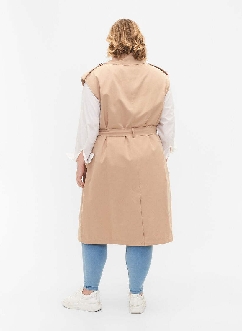 Lange Weste mit Gürtel, Nomad, Model image number 1