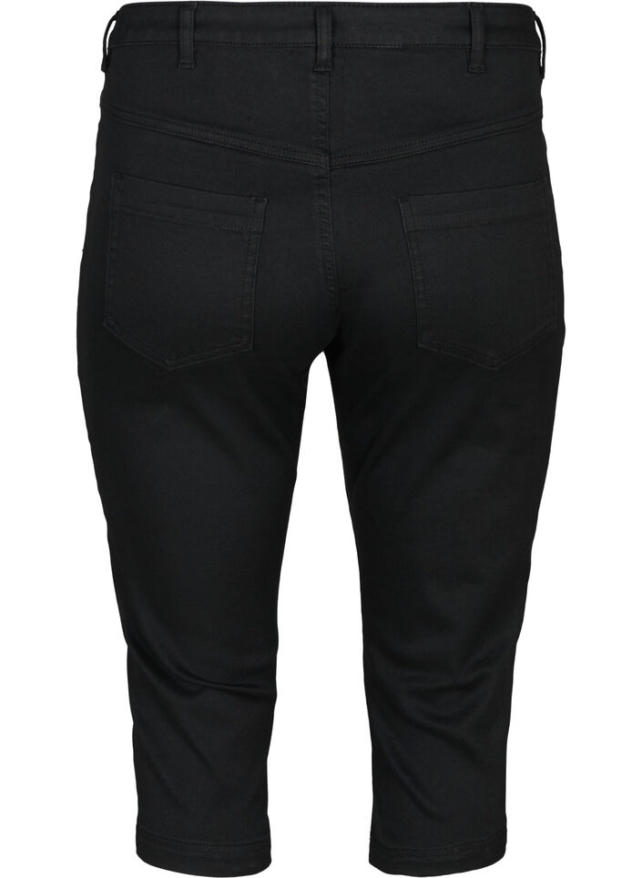 Jean capri Amy &agrave; taille haute et coupe super slim, Noir, Packshot image number 1