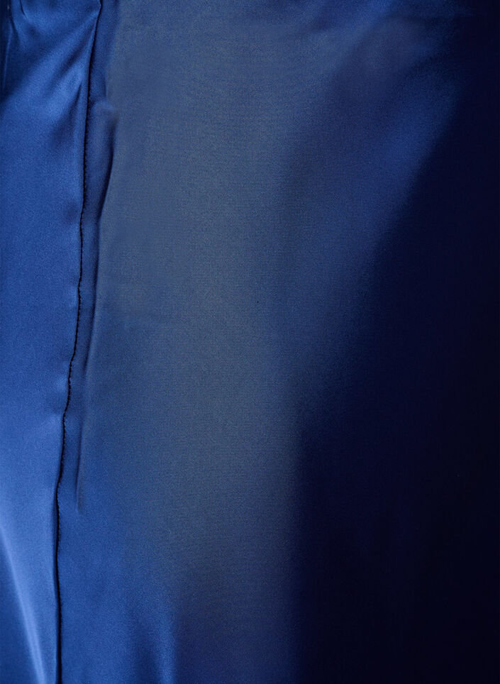 Jupe midi en satin, Bleu, Packshot image number 2