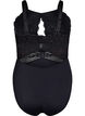 Body avec dentelle et découpes, Black, Packshot image number 1