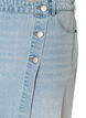 Denimskort mit Wickeloptik und hoher Taille, Blau, Packshot image number 2