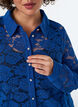 Chemise en dentelle avec boutons nacr&eacute;s, Bleu, Model image number 3