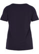 T-shirt en coton uni basique, Bleu, Packshot image number 1