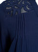 Bluse aus Baumwoll-Musselin mit bestickten Details, Blau, Packshot image number 3