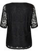 Bluse aus Spitze mit Zierkn&ouml;pfen, Schwarz, Packshot image number 1