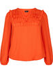 Langärmlige Bluse mit Rüschendetails, Orange.com, Packshot image number 0