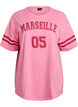 Sportliches Oversize-College-T-Shirt, Pink, Packshot image number 0