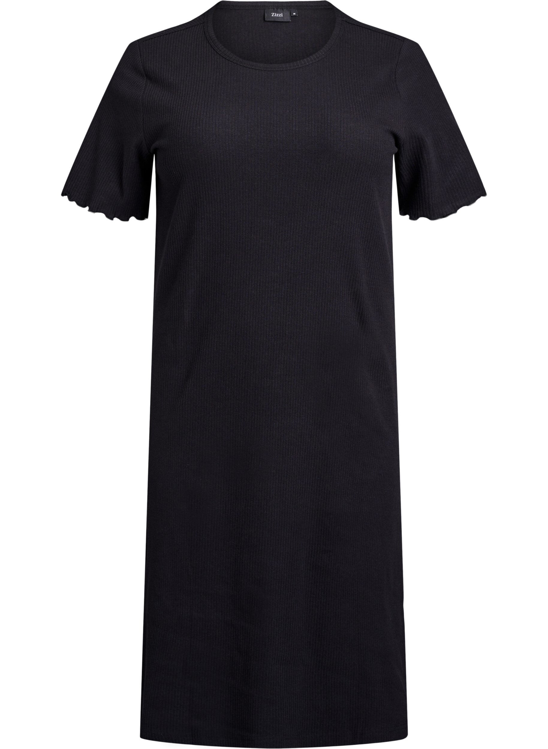 Robe T-shirt mi-longue en jersey c&ocirc;tel&eacute;
