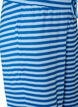 Gestreifte Schlafanzughose mit hoher Taille und weiten Beinen, Blau, Packshot image number 2