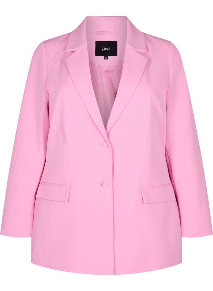 Blazer classique avec fermeture boutonnée, Rose, Packshot image number 0