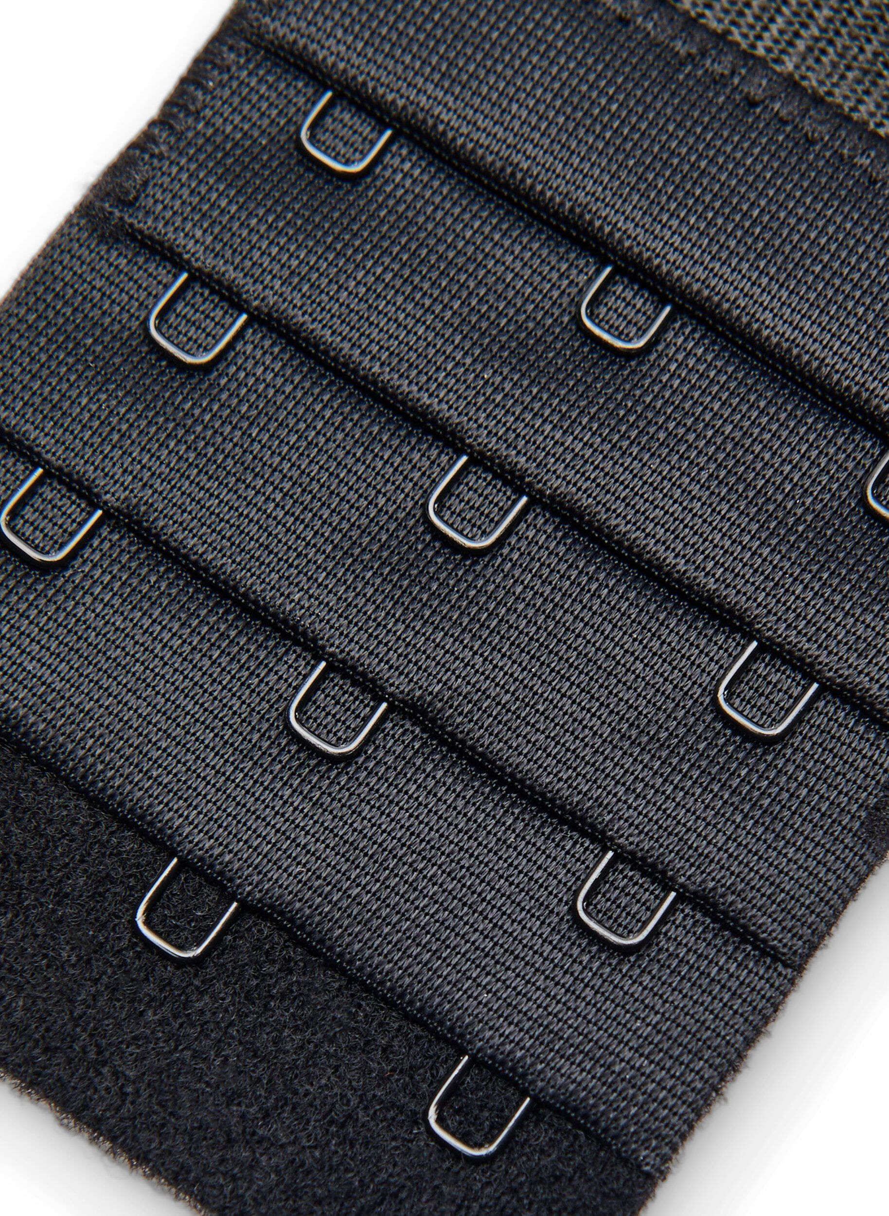 Zizzi BH-Verl&auml;ngerung mit drei H&auml;kchen, Schwarz, Packshot image number 2