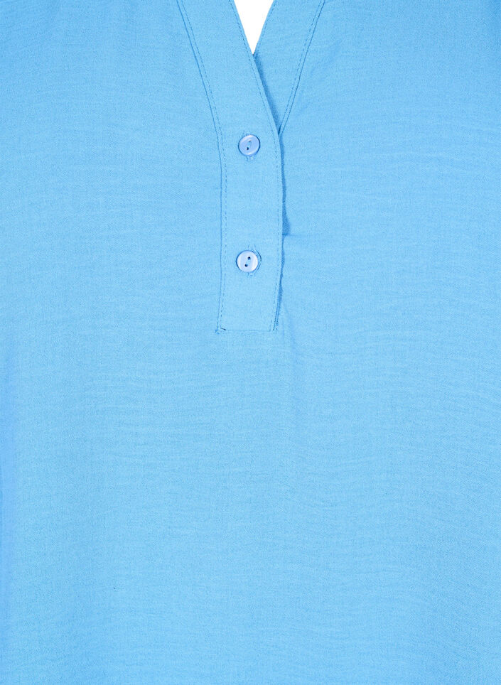 Langärmelige Hemdbluse mit V-Ausschnitt, Riverside, Packshot image number 2