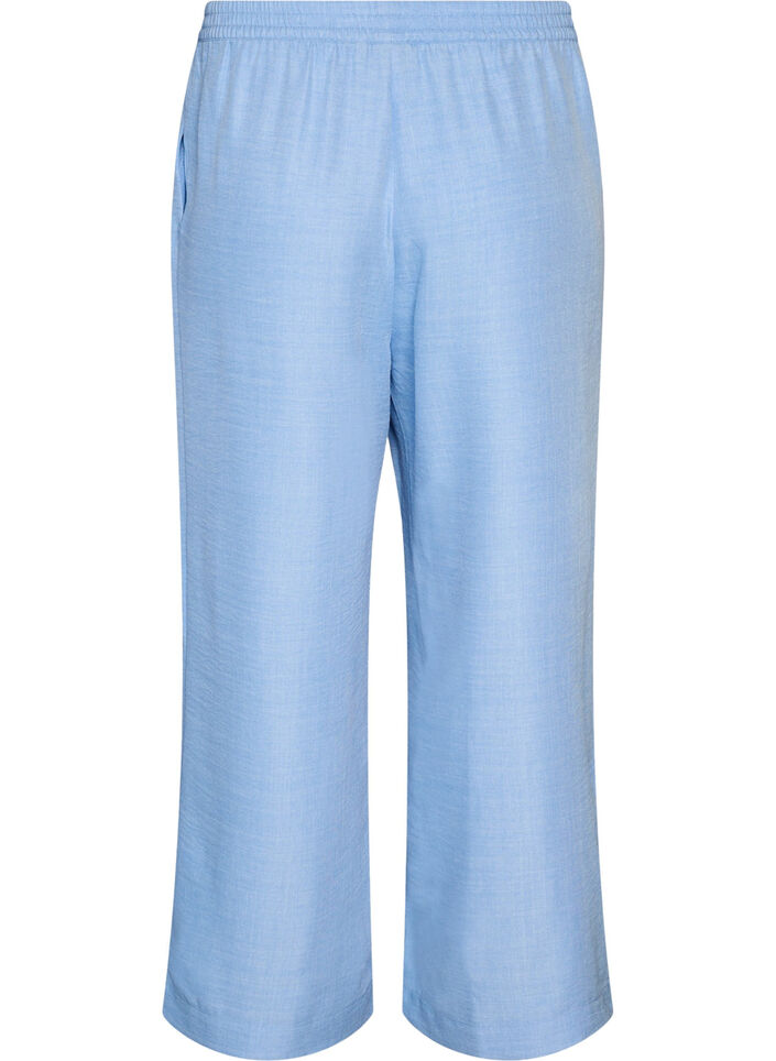 Pantalon ample avec ceinture &eacute;lastique et poches, Bleu Clair, Packshot image number 1