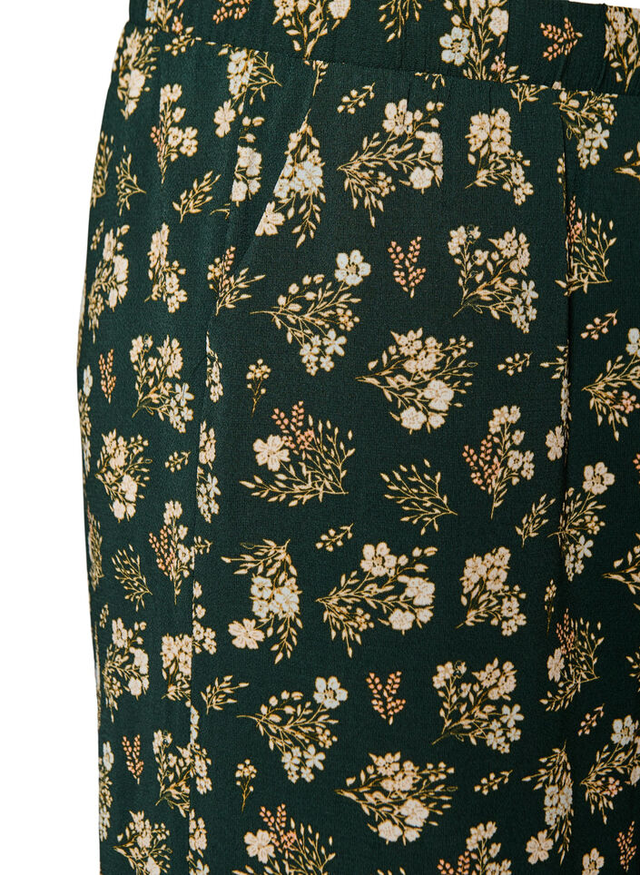 Culotte-Hose mit Print, Schwarz, Packshot image number 2