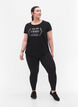 Trainings-T-Shirt mit Print, Black w. Winner, Model image number 2