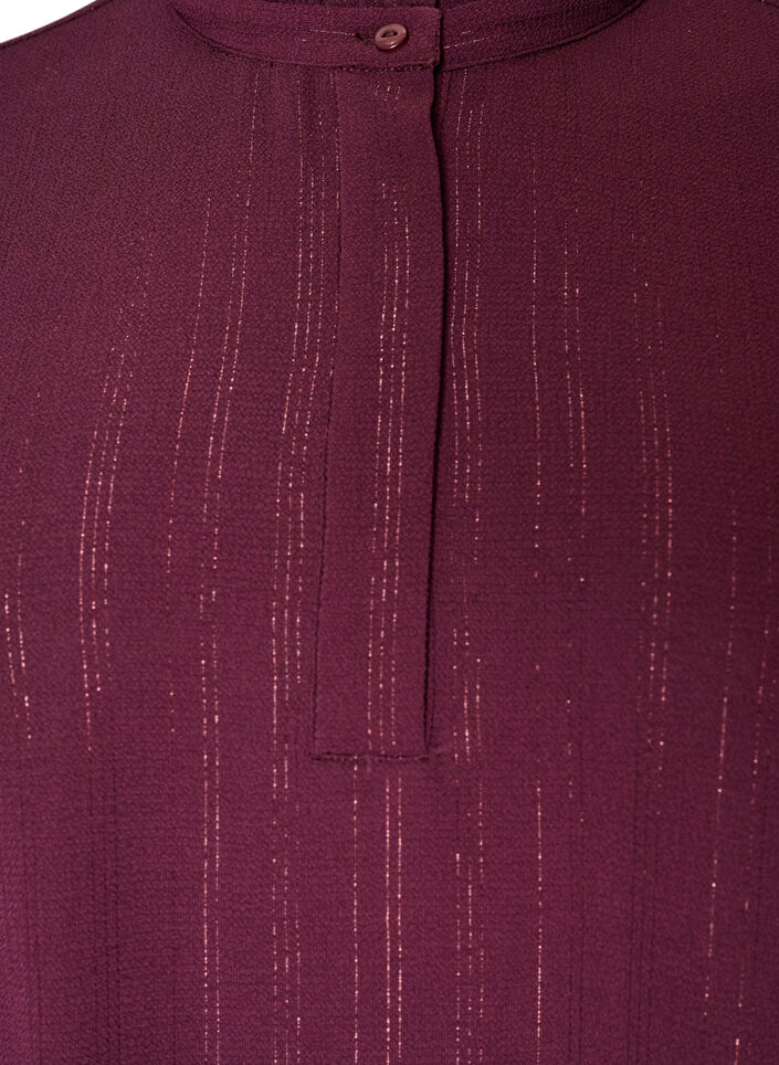 Robe courte &agrave; volants et paillettes, Bordeaux, Packshot image number 2