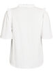Blouse en mousseline de coton avec broderie anglaise et manches 1/2, Blanc, Packshot image number 1