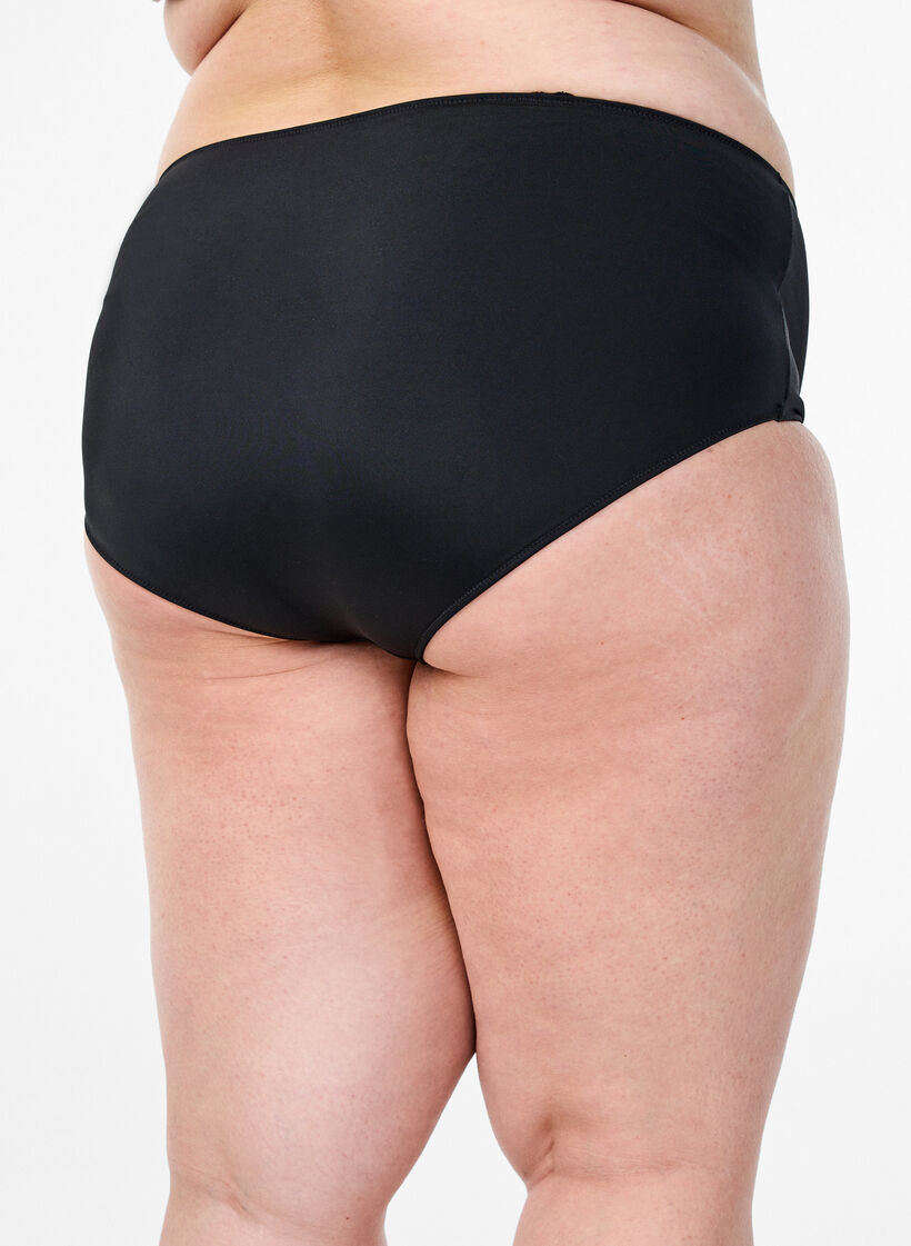 Culotte brief en microfibre avec poche int&eacute;rieure, Noir, Model image number 1