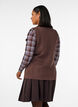 Gilet en maille sans manches avec boutons d&eacute;coratifs, Marron, Model image number 2