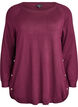 Blouse en maille avec boutons sur le c&ocirc;t&eacute;, Bordeaux, Packshot image number 0