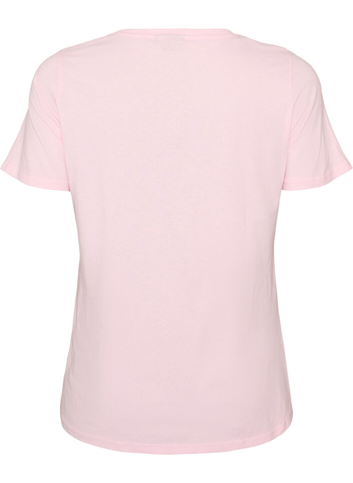 T-Shirt aus Baumwolle mit Frontprint, Rot, Packshot image number 1