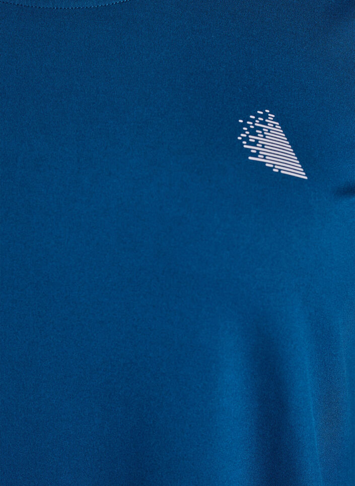 Trainingsshirt mit 3/4-&Auml;rmeln, Blau, Packshot image number 2