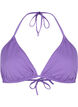 Soutien-gorge de bikini triangle uni, Violet, Packshot image number 0
