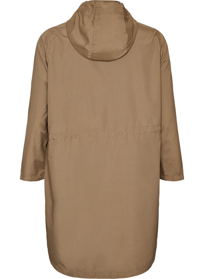 Leichter Parka mit Kapuze, Braun, Packshot image number 1