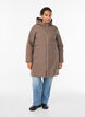 Winterjacke mit verstellbarer Taille, Braun, Model image number 1