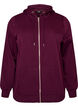 Kapuzensweatshirt mit Rei&szlig;verschluss und Taschen, Lila, Packshot image number 0