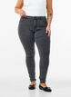 Hochtaillierte Super Slim Amy Jeans, Grau, Model image number 2