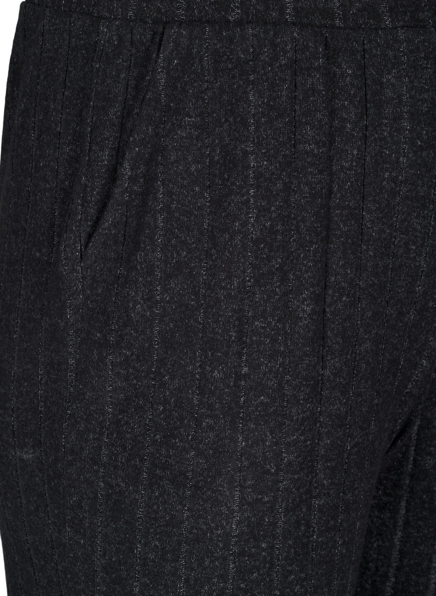 Zizzi Pantalon ample avec poches, Noir, Packshot image number 2