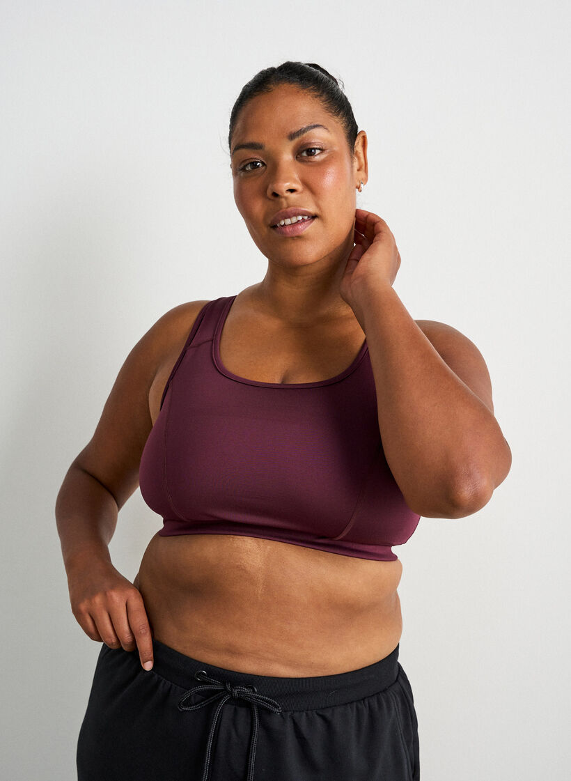 Sport-BH mit Racerback, Rot, Model image number 0