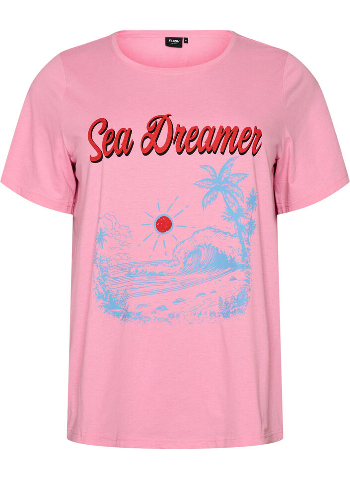 T-Shirt mit Print, Rot, Packshot image number 0