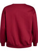 Sweat avec inscription en bouclette, Bordeaux fonc&eacute;, Packshot image number 1