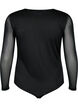 Body avec dentelle et mesh, Black, Packshot image number 1